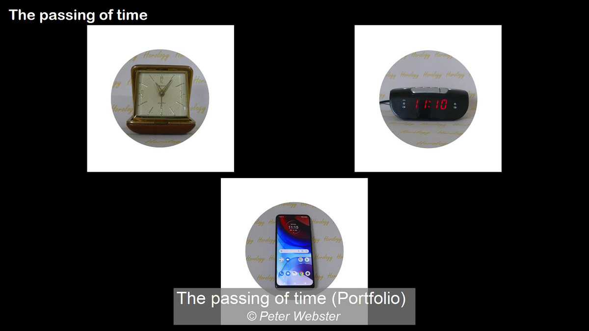 The passing of time 